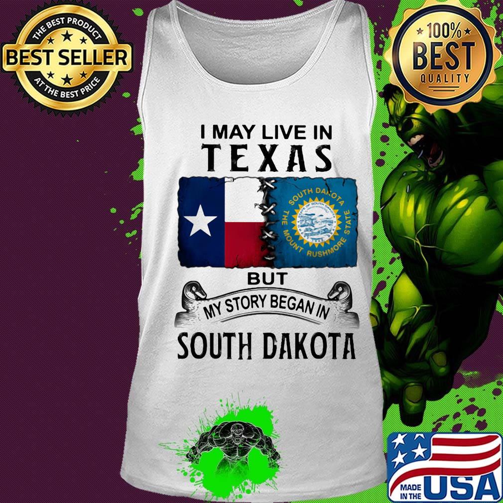 I may live in texas but my story began in north carolina s Tank top I may live in texas but my story began in north carolina s Tank top