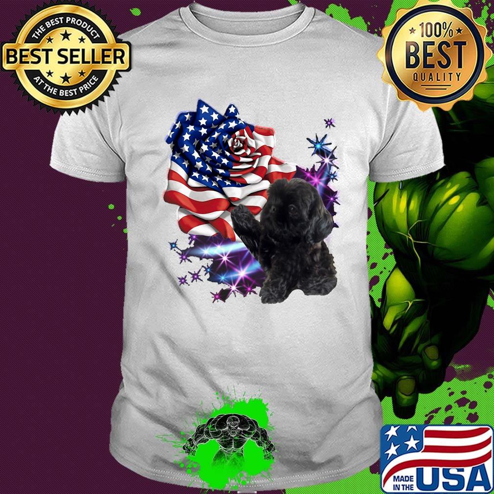 Independence day rose bulldog shirt