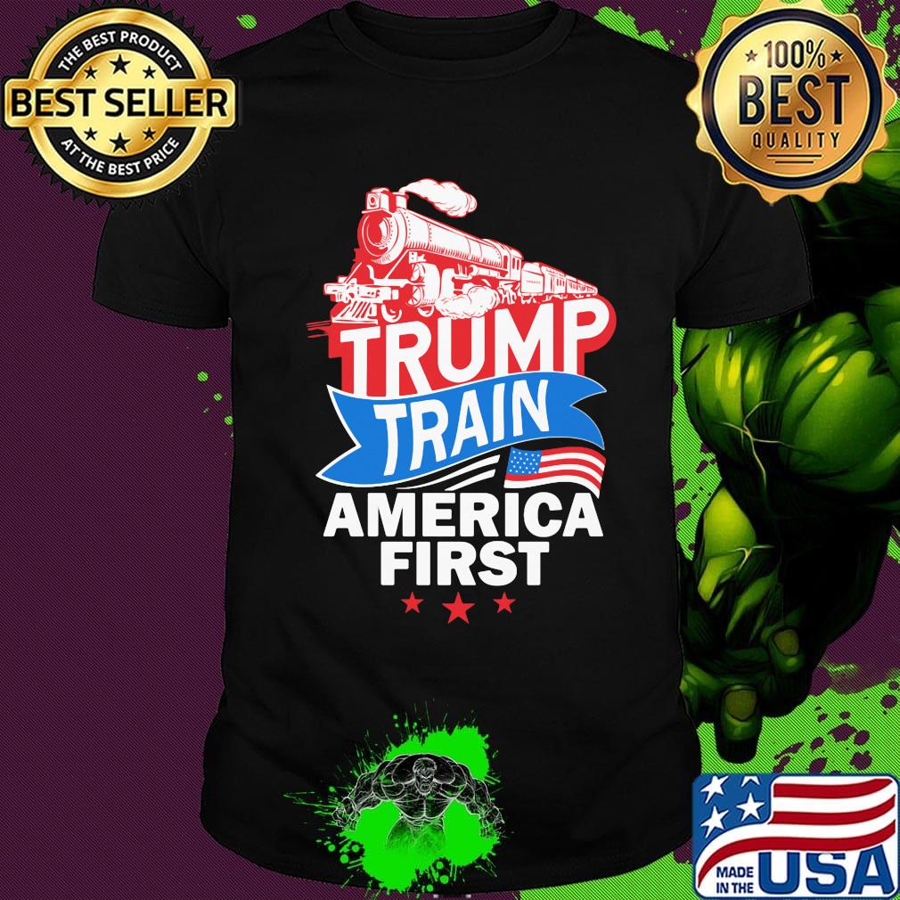 Independence day trump train america first shirt