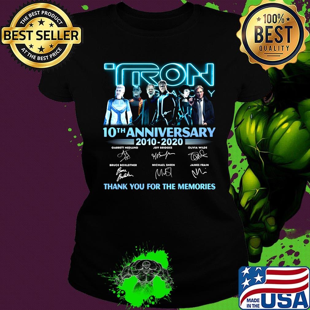 Iron 10th anniversary 2010 2020 thank you for the memories signatures s Ladies tee Iron 10th anniversary 2010 2020 thank you for the memories signatures s Ladies tee