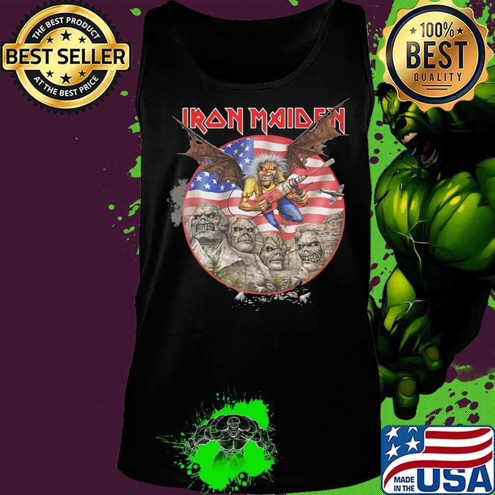 Iron maiden bat american flag independence day s Tank top Iron maiden bat american flag independence day s Tank top