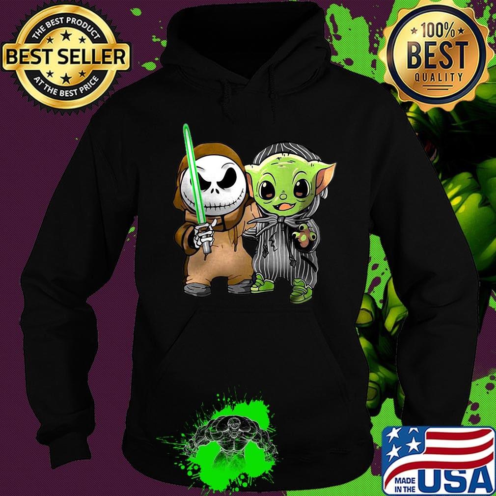 Jack skellington and baby yoda s Hoodie Jack skellington and baby yoda s Hoodie