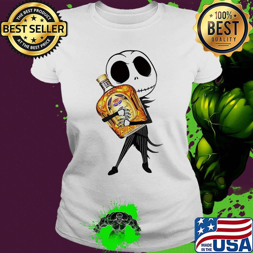 Jack skellington hug crown royal wine s Ladies tee Jack skellington hug crown royal wine s Ladies tee