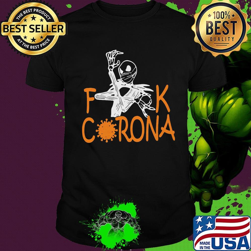 Jack skellington mask fuck coronavirus shirt