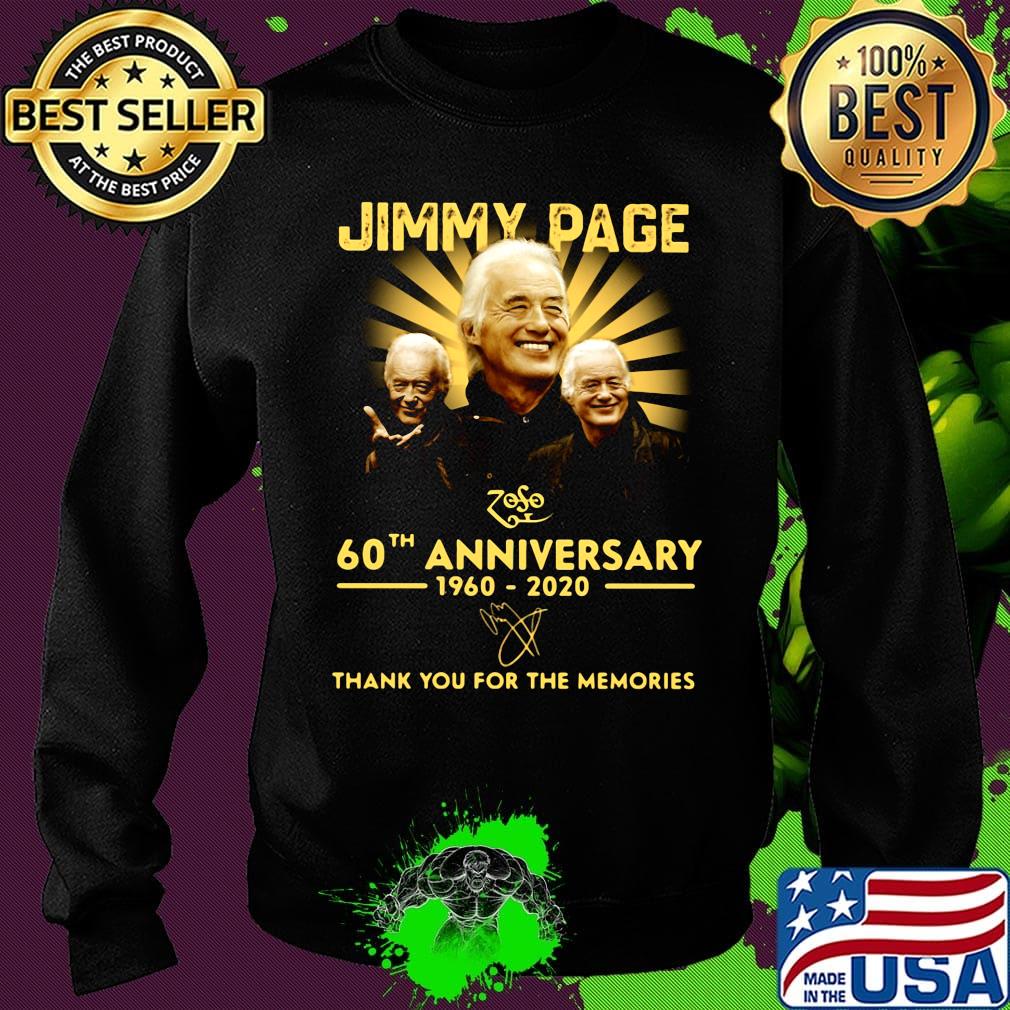 Jimmy page 60th anniversary 1960-2020 thank you for the memories signature s Sweater Jimmy page 60th anniversary 1960-2020 thank you for the memories signature s Sweater