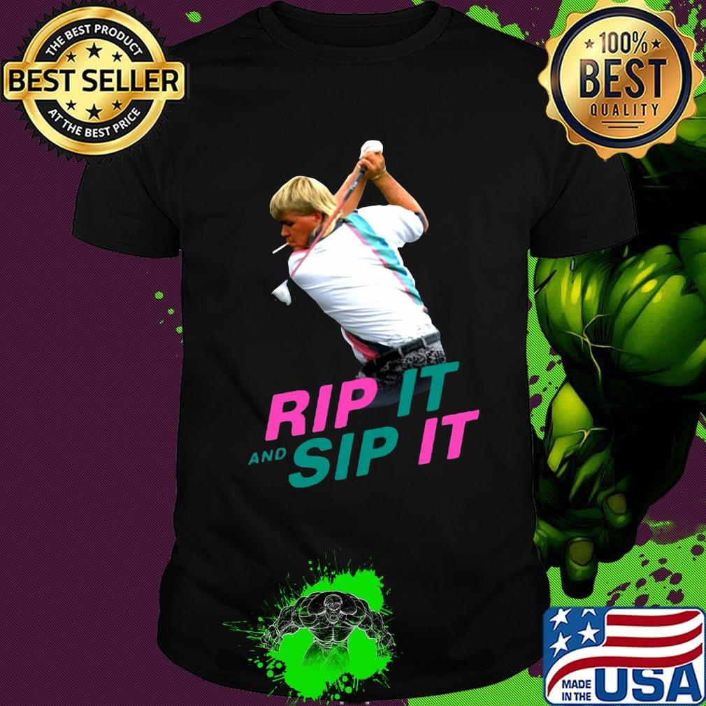 John daly rip it and sip it black shirt
