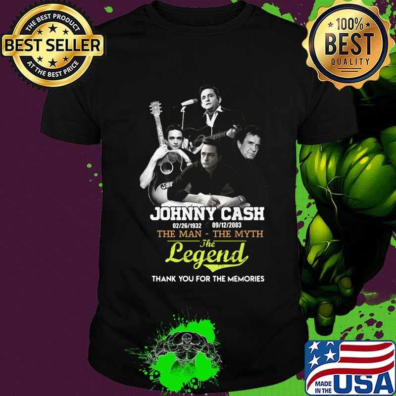 Johnny cash 1932 2003 the man the legend thank you for the memories shirt