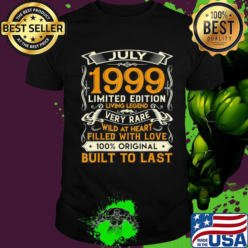 July 1999 limited edition living legend very rare wild at heart filled with love 100% original built to last shirt