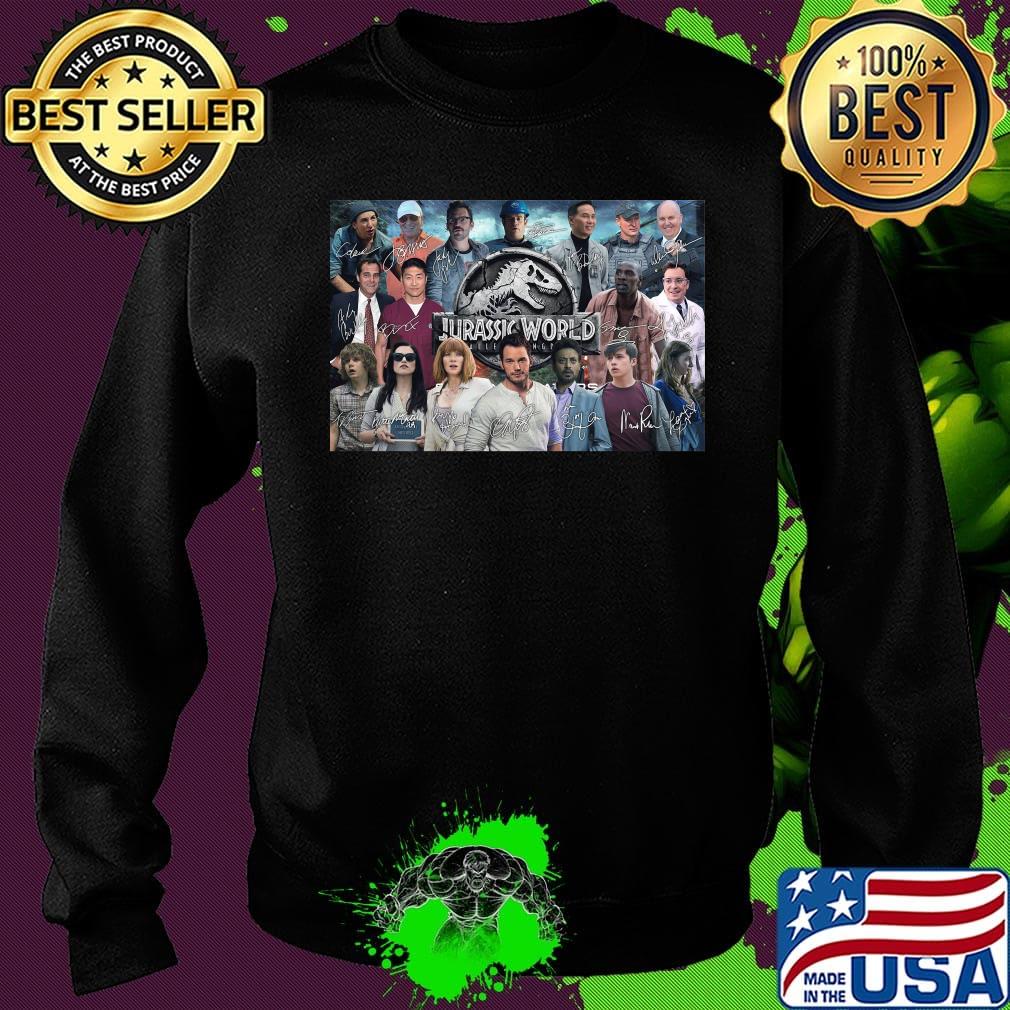 Jurassic world movie characters signatures s Sweater Jurassic world movie characters signatures s Sweater