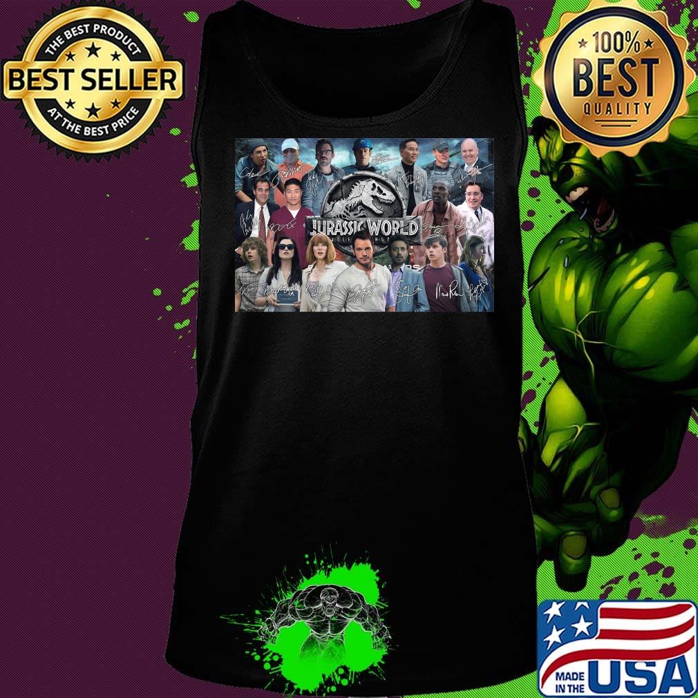 Jurassic world movie characters signatures s Tank top Jurassic world movie characters signatures s Tank top