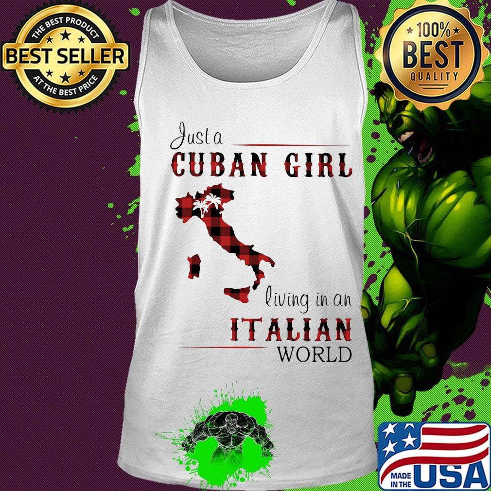 Just a Cuban girl living in a Italian world Map s Tank top Just a Cuban girl living in a Italian world Map s Tank top