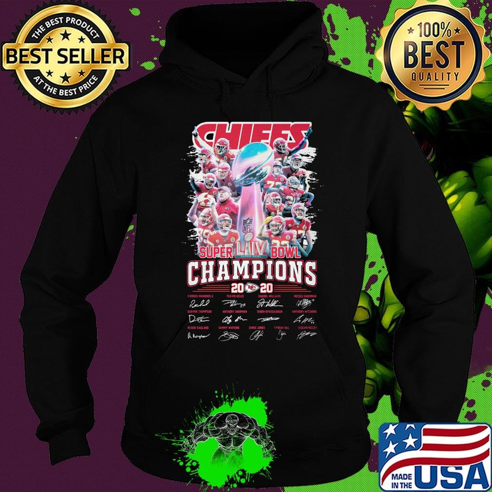 Kansas city chiefs football super liv bowl champios 2020 signatures s Hoodie Kansas city chiefs football super liv bowl champios 2020 signatures s Hoodie