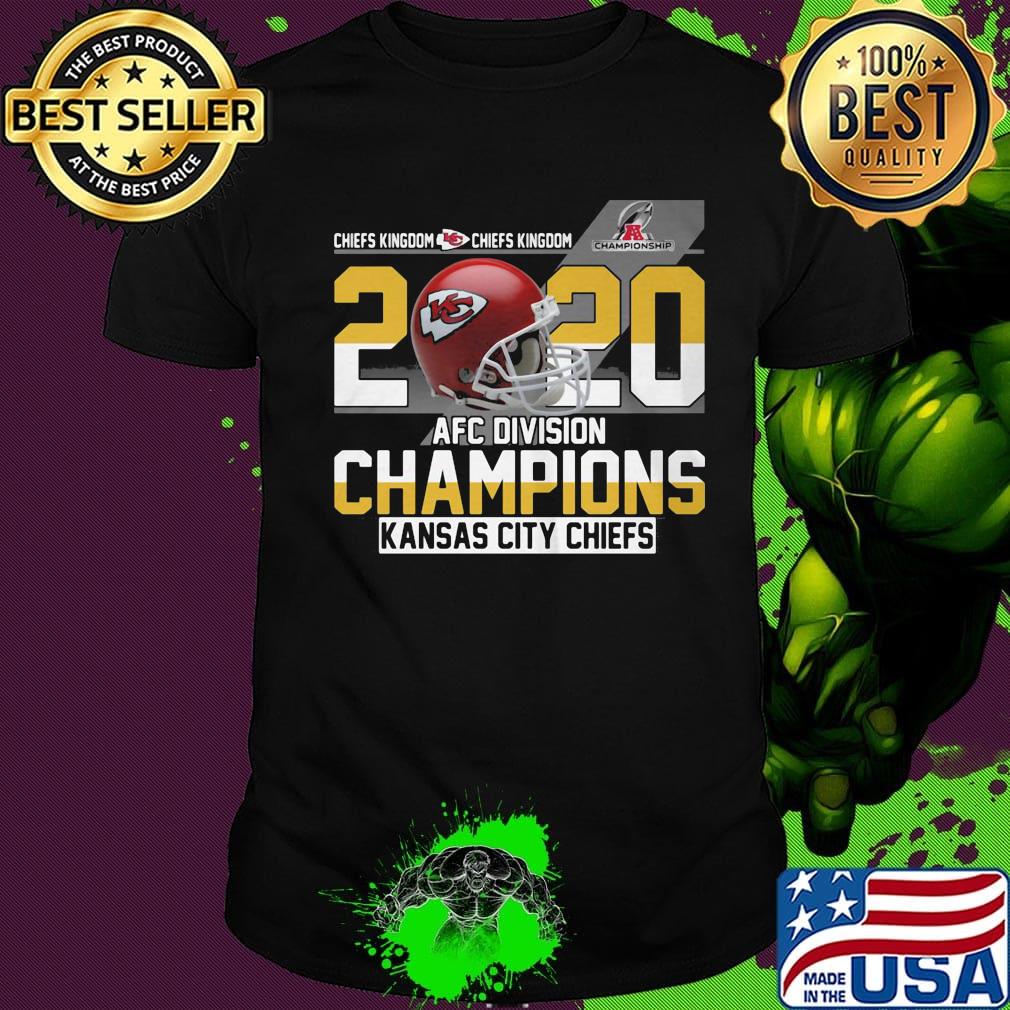 Kansas city chiefs kingdom 2020 afc division champions shirt