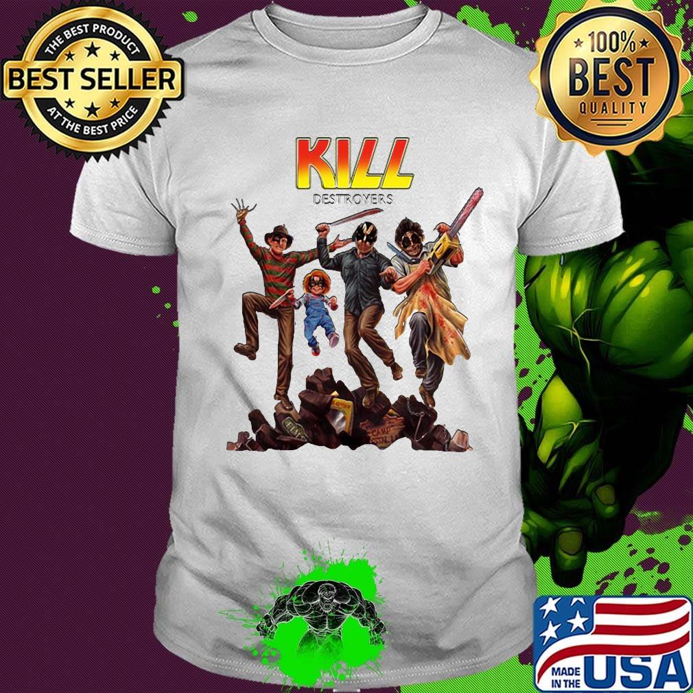 Kill destroyers serial killers kiss parody shirt Kill destroyers serial killers kiss parody shirt