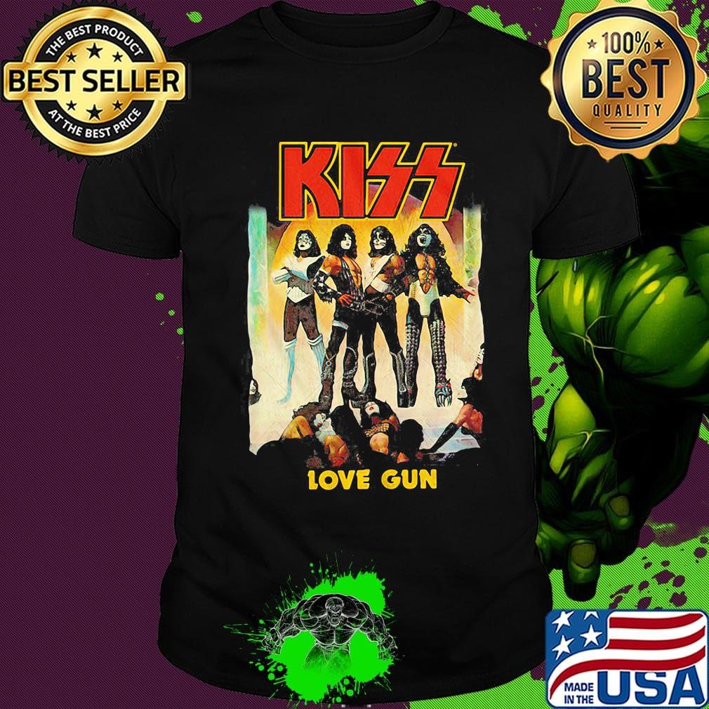 Kiss band love gun shirt