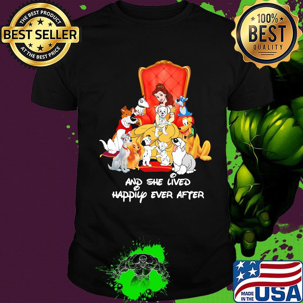 Lady and the tramp and she lived happily ever after shirt