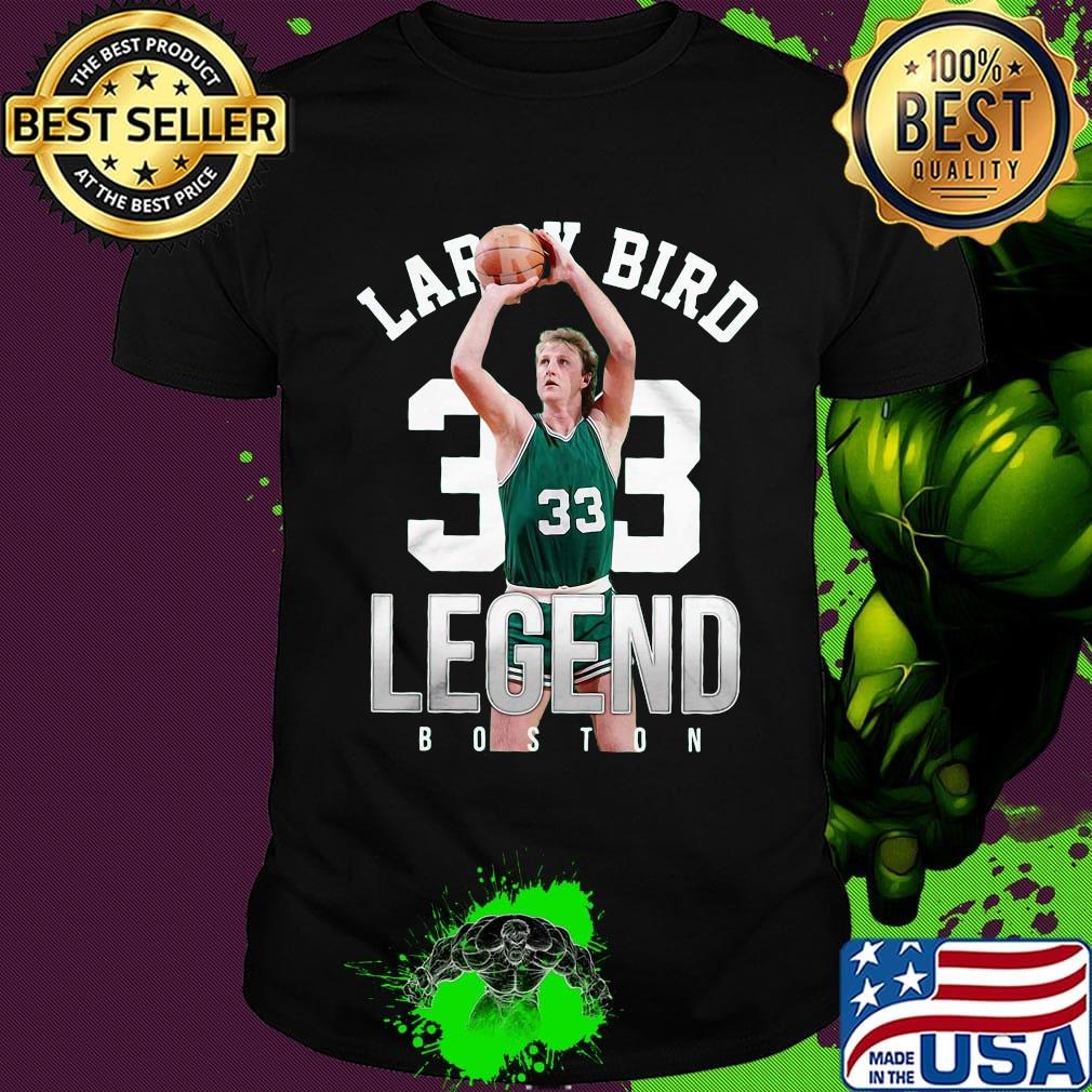 Larry bird 33 boston celtics basketball legend shirt