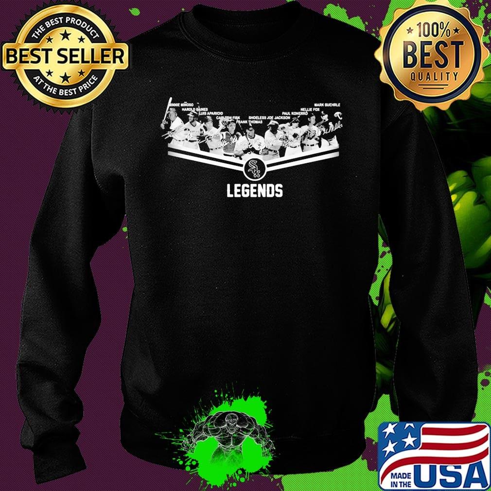 Legends chicago white sox baseball players signatures s Sweater Legends chicago white sox baseball players signatures s Sweater