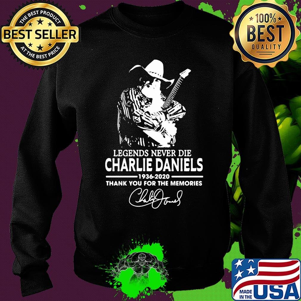 Legends never die charlie daniels 1936 2020 thank you for the memories signature s Sweater Legends never die charlie daniels 1936 2020 thank you for the memories signature s Sweater