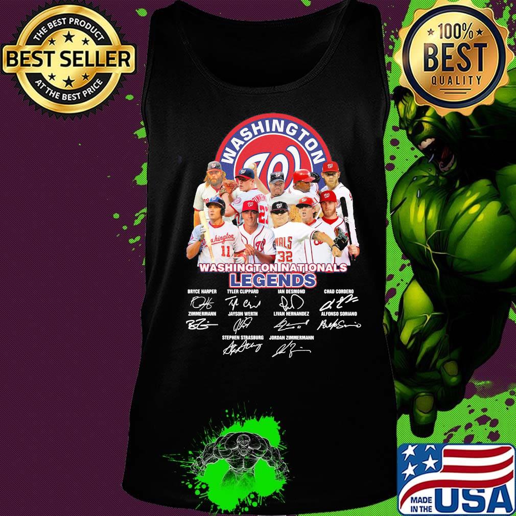 Legends washington nationals baseball team players signatures s Tank top Legends washington nationals baseball team players signatures s Tank top