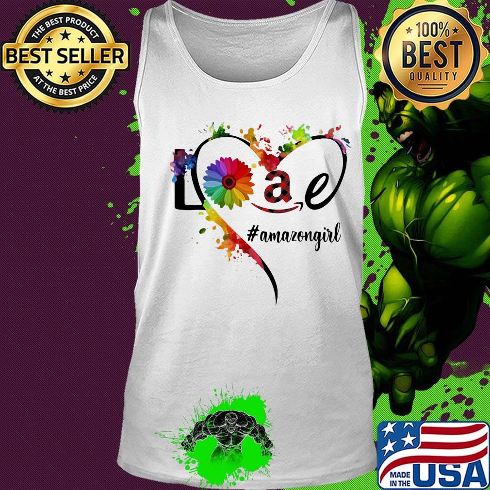 Lgbt love amazon girl flower heart s Tank top Lgbt love amazon girl flower heart s Tank top