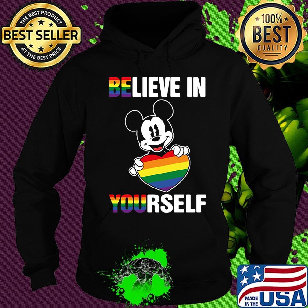 Lgbt mickey mouse hug heart believe in yourself s Hoodie Lgbt mickey mouse hug heart believe in yourself s Hoodie