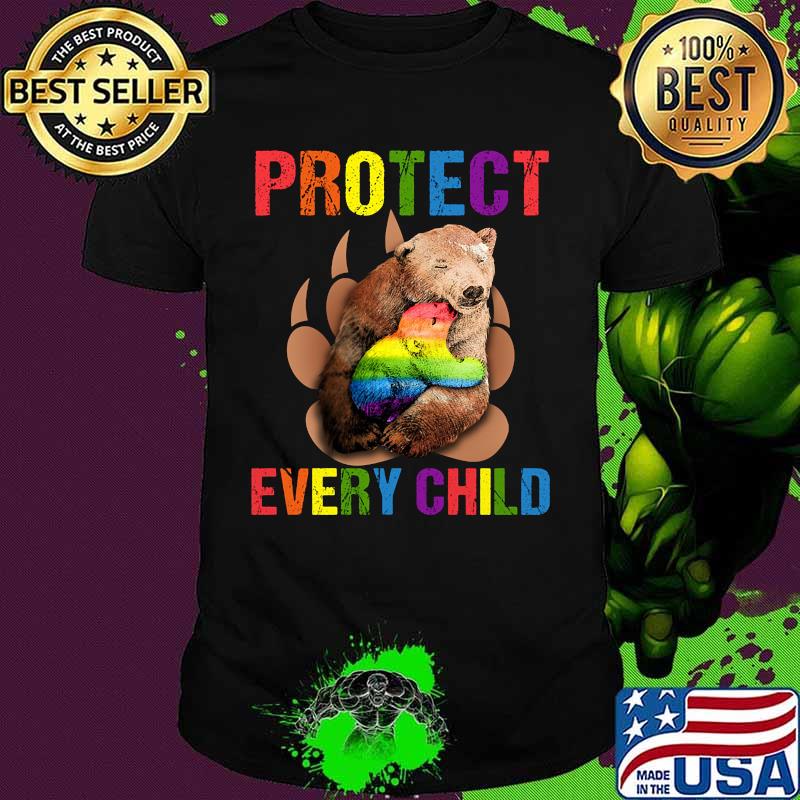 LGBT Protect every child Mama Bear with Child Bear shirt