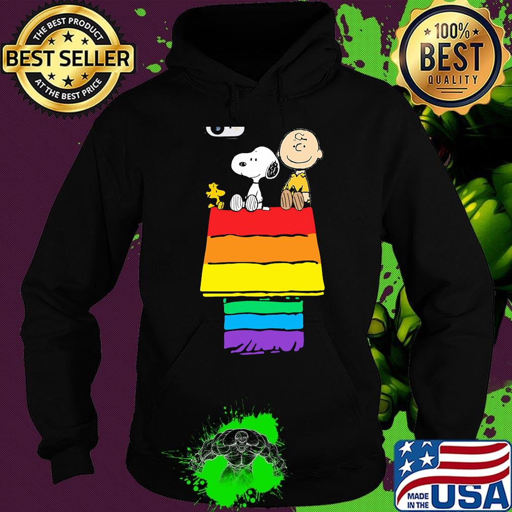 Lgbt rainbow snoopy charlie brown and woodstock house s Hoodie Lgbt rainbow snoopy charlie brown and woodstock house s Hoodie