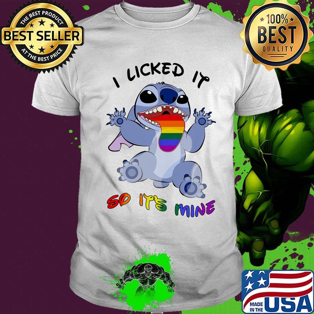 Lgbt stitch i liked it so it's mine shirt
