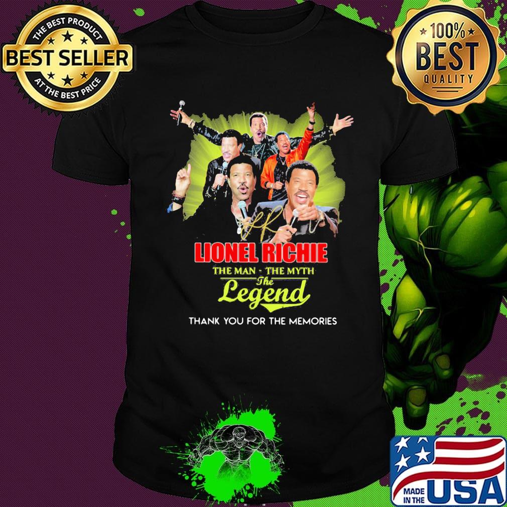Lionel richie the man the myth the legend thank you for the memories signature shirt
