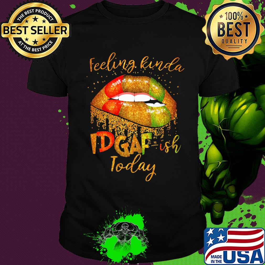Lips feeling kinda idgaf ish today diamond shirt