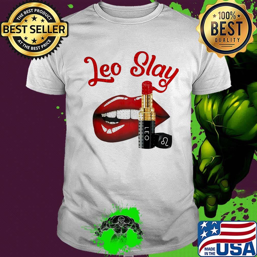 Lips leo slay lipstick shirt