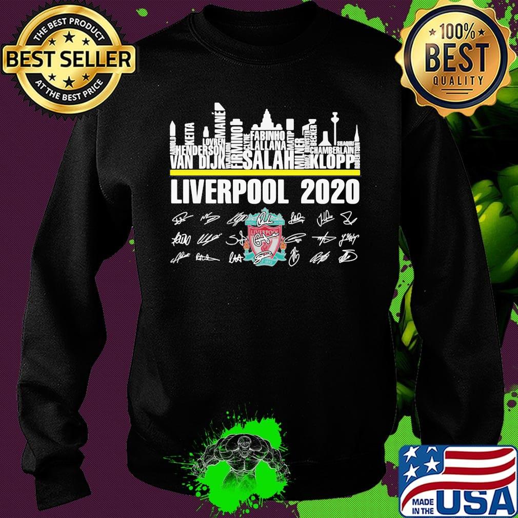 Liverpool 2020 players signatures s Sweater Liverpool 2020 players signatures s Sweater