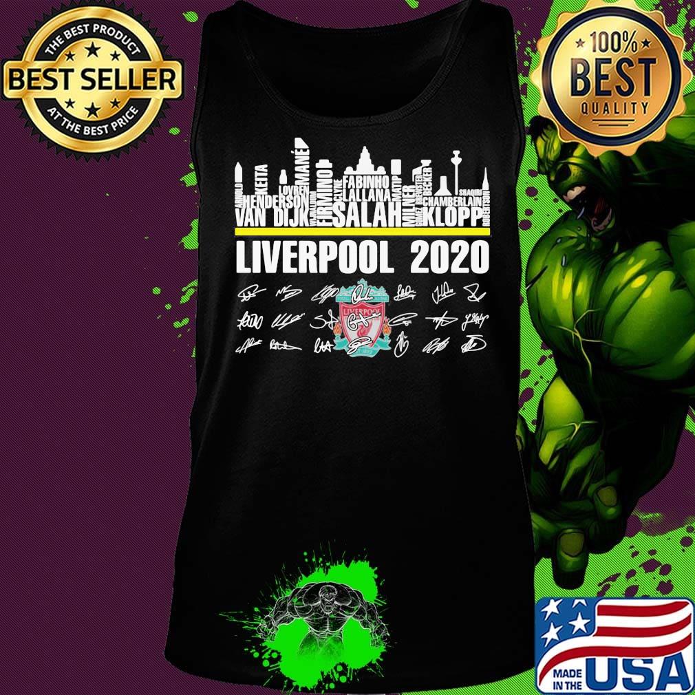 Liverpool 2020 players signatures s Tank top Liverpool 2020 players signatures s Tank top