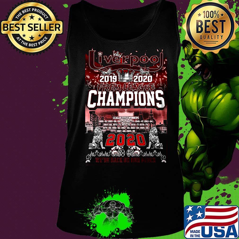 Liverpool fc 2019 2020 prem league champions 2020 s Tank top Liverpool fc 2019 2020 prem league champions 2020 s Tank top