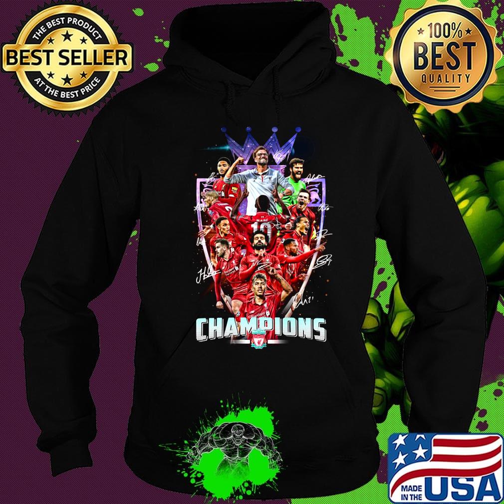 Liverpool fc premier league champions signatures light s Hoodie Liverpool fc premier league champions signatures light s Hoodie