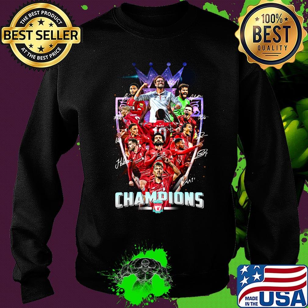 Liverpool fc premier league champions signatures light s Sweater Liverpool fc premier league champions signatures light s Sweater