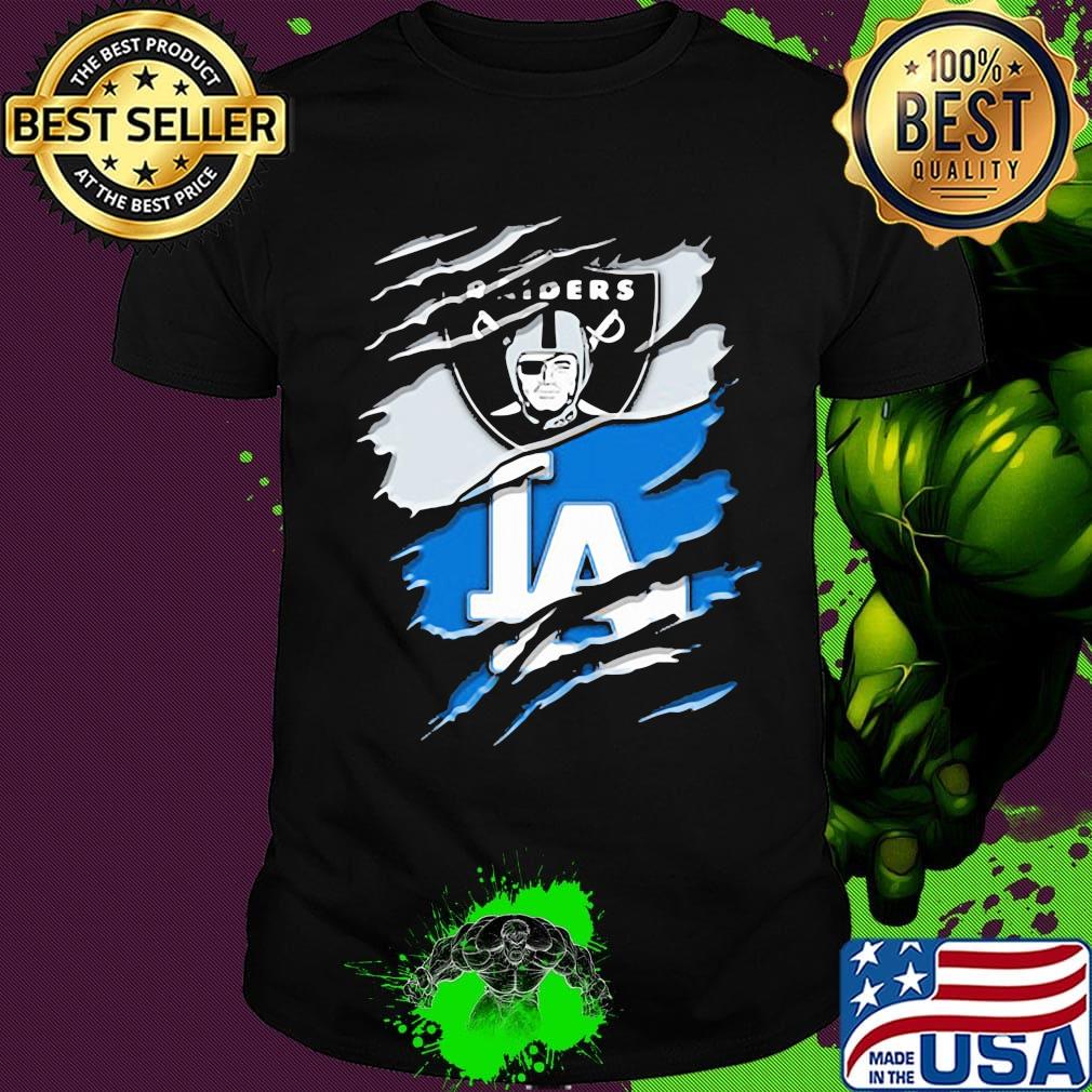 Los angeles raiders and los angeles dodgers shirt