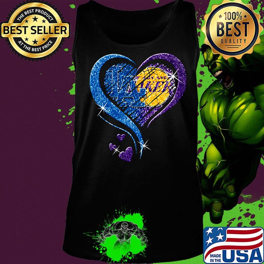 Los angeles raiders and los angeles lakers hearts diamond s Tank top Los angeles raiders and los angeles lakers hearts diamond s Tank top