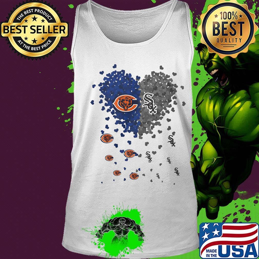 Love chicago bears and chicago white sox hearts s Tank top Love chicago bears and chicago white sox hearts s Tank top