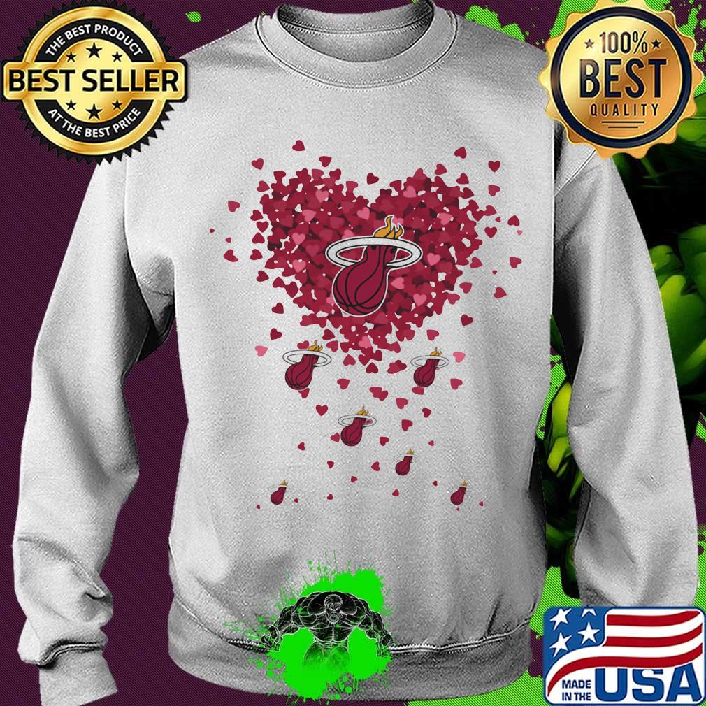 Love miami heat basketball hearts s Sweater Love miami heat basketball hearts s Sweater