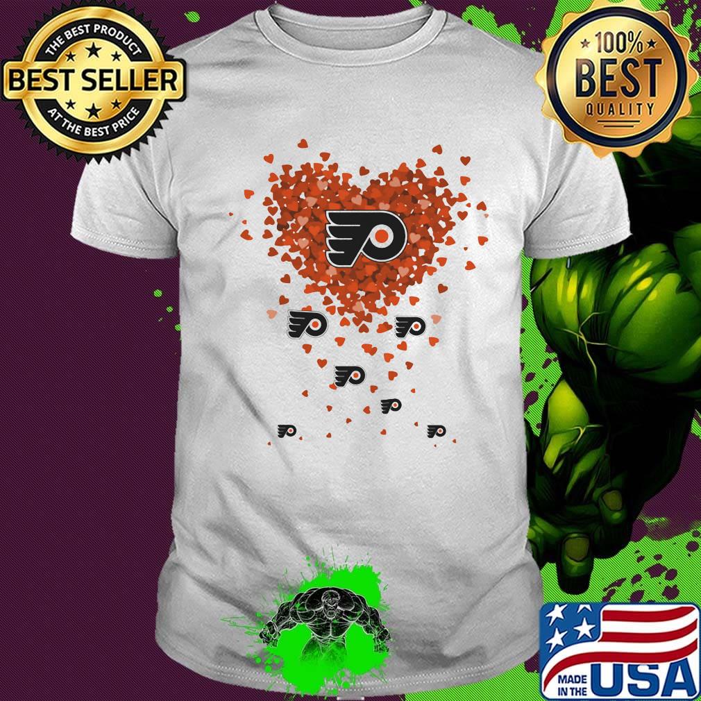 Love philadelphia flyers hockey logo hearts shirt Love philadelphia flyers hockey logo hearts shirt
