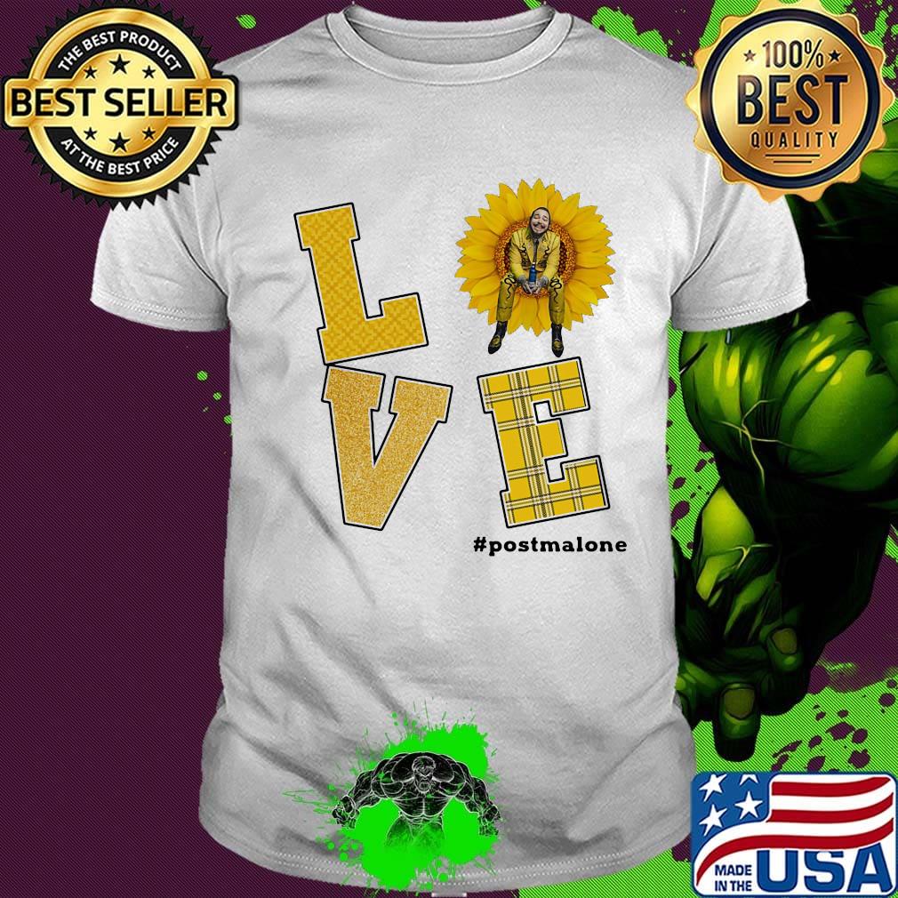 Love post malone sunflower shirt