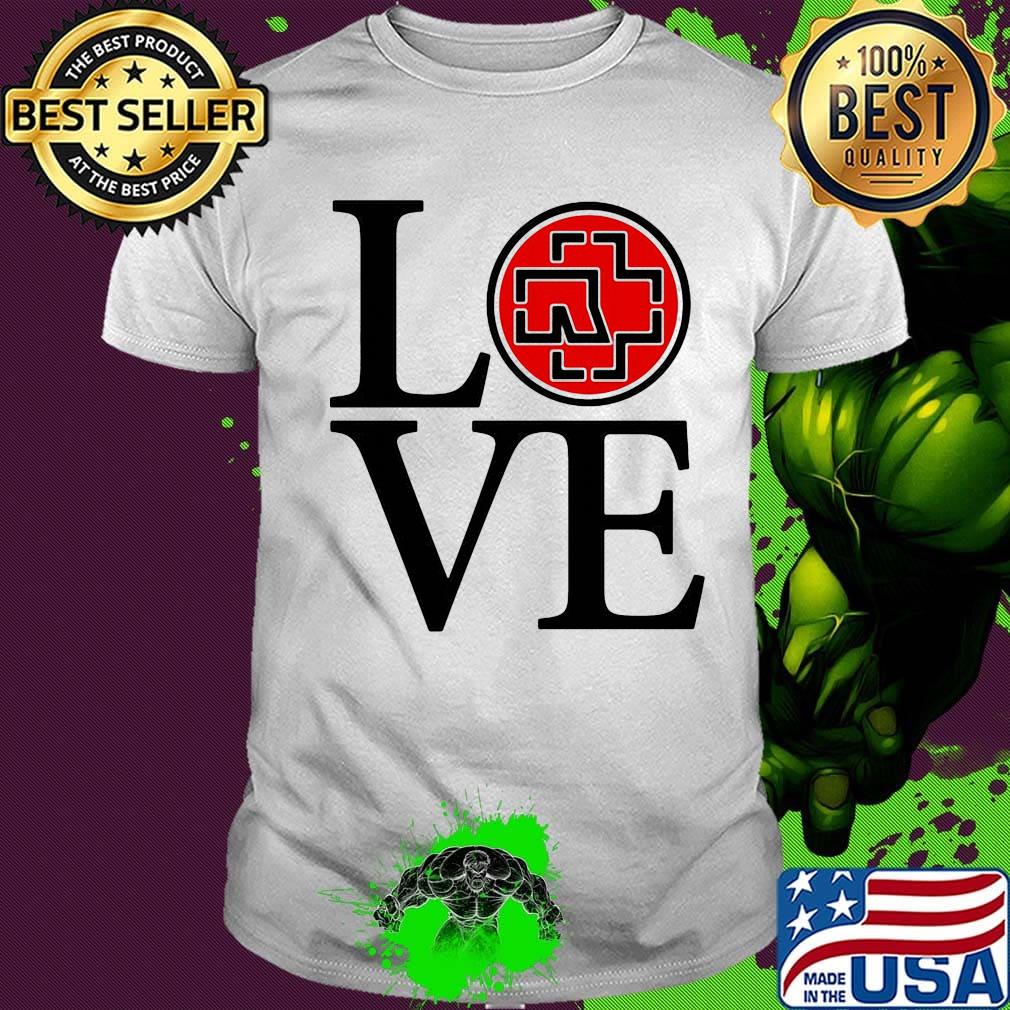 Love rammstein band logo shirt