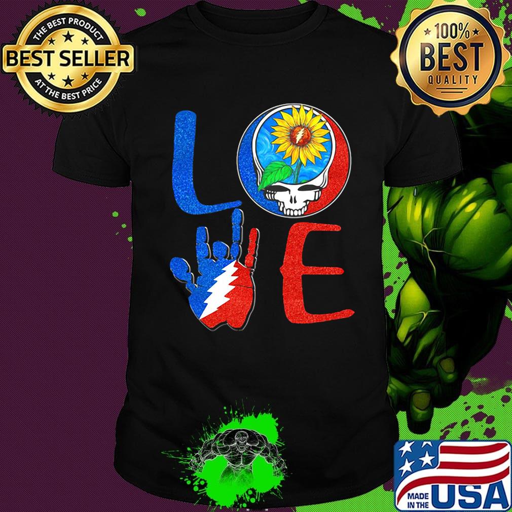 Love sunflower grateful dead diamond shirt