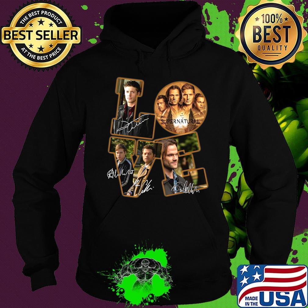 Love supernatural characters signatures s Hoodie Love supernatural characters signatures s Hoodie