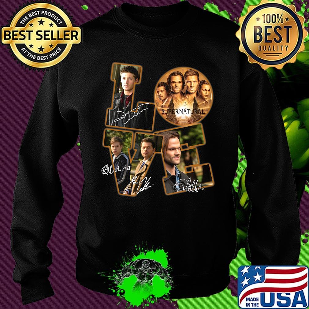 Love supernatural characters signatures s Sweater Love supernatural characters signatures s Sweater
