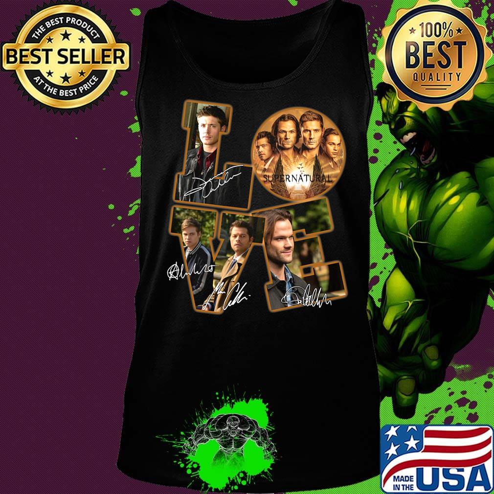 Love supernatural characters signatures s Tank top Love supernatural characters signatures s Tank top