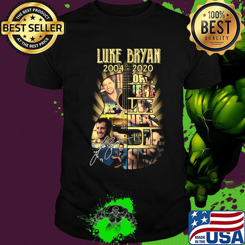 Luke bryan 2004 2020 guitarist signature shirt