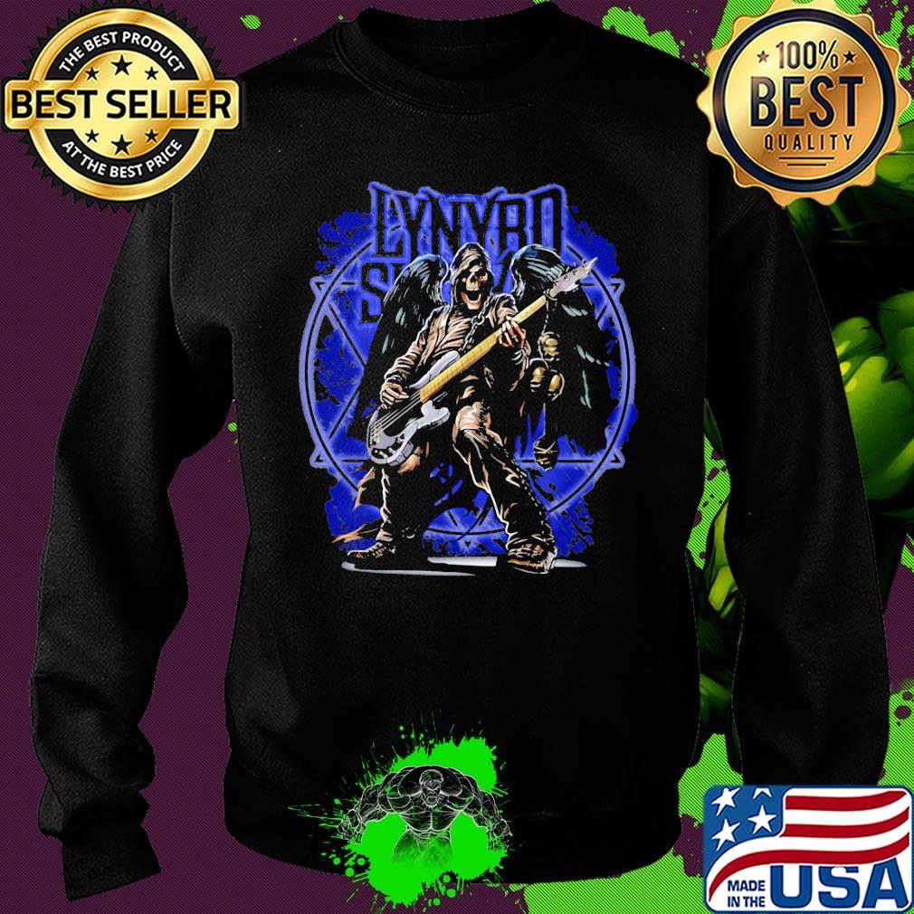Lynyrd slash band skeleton wings playing guitar s Sweater Lynyrd slash band skeleton wings playing guitar s Sweater